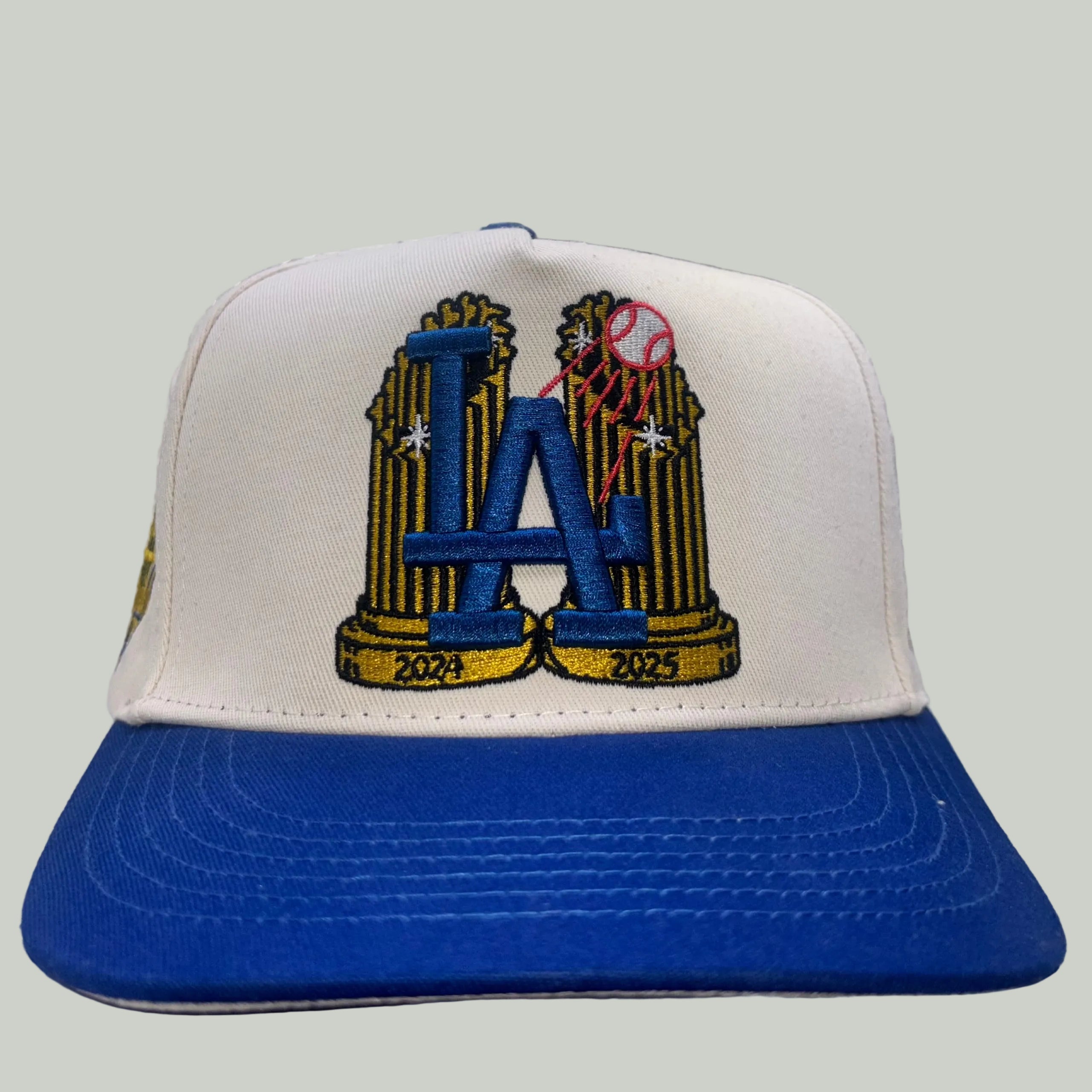 LA DODGERS 2025 BACK 2 BACK WORLD SERIES CREAM – DEADHYPELA
