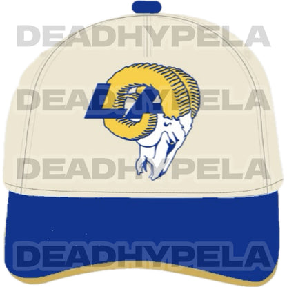 LA RAMS CREAM/BLUE