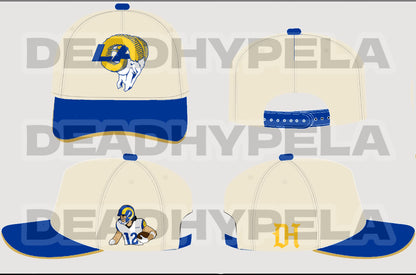 LA RAMS CREAM/BLUE