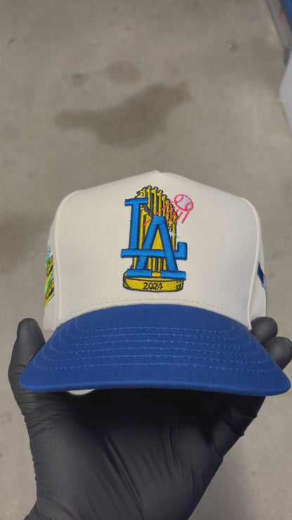 LOS ANGELES DODGERS 2025 BACK 2 BACK WORLD SERIES CREAM